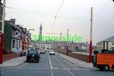 BLACKPOOL TRAMWAY BLUNDELL ST TRACK 1998 ORIGINAL SLIDE&COPYRIGHT