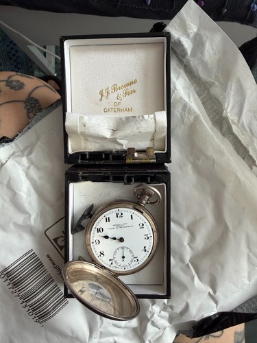 Antique silver half hunter - antique,