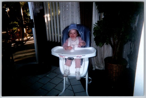 Vtg color snapshot - color, baby