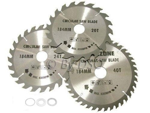 3pc 184mm tct circular saw - tct,