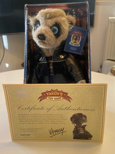 Soft toy teddy meerkat - soft,