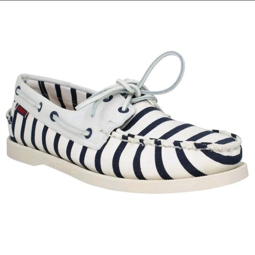 Sebago spinnaker stripe white - spinnaker,
