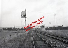 B&W Train / Railway  (6x4cm) Negative  (3/11-25) Ballater Signal box 9th Aug 196