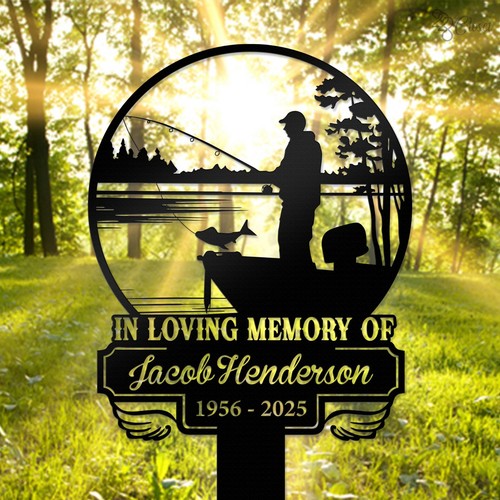 Custom fishing heaven memorial - custom,