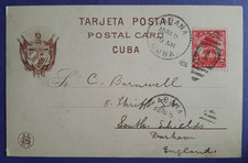 Postcard Havana Cathedral,Postmark Habana,Duplex Long Narrow Cancel 1906 U/B