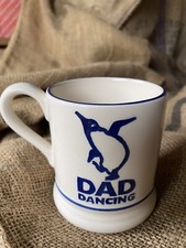 EMMA BRIDGEWATER HALF PINT MUG-Brand New Rare DAD DANCING~1st Q~Bright Mug.