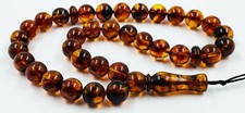 Amber 33 Prayer Beads NATURAL