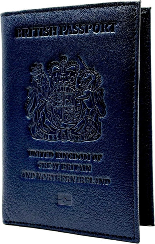 Leather passport cover - uk,