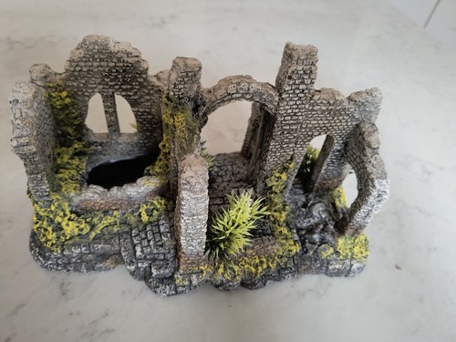 Resin hide castle fish tank - fish,