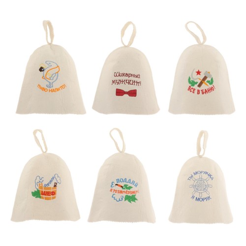 Bath house wool hat head - wool,