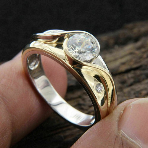 14k two tone gold - 14k, 2