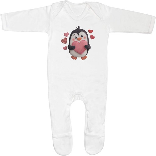 Penguin holding heart - heart', baby