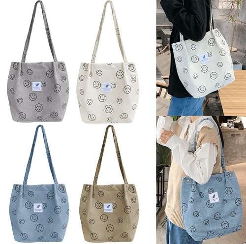 Ladies canvas corduroy tote - ladies,