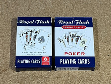 2 x ROYAL FLUSH PLAYING CARDS - FREE UK POSTAGE!!