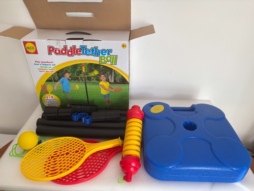 Paddle tether ball game - tether,
