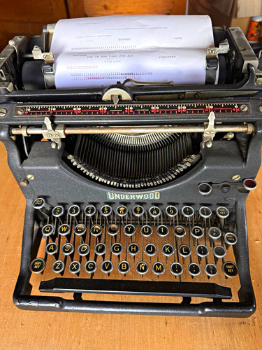 Underwood vintage manual - underwood,