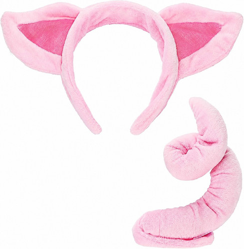 Pig head set ears tail - pig,