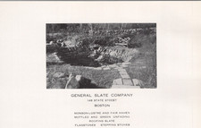 1924 Ad * General Slate Company 148 State St Boston Flagstones Monson-Lustre