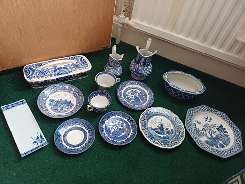 Vintage blue kitchen ware