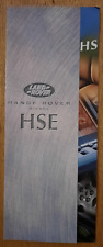 1998 RANGE ROVER HSE car sales brochure. UK Land Rover diesel catalogue
