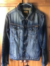 Superdry Copper Black Denim Jacket Size Small