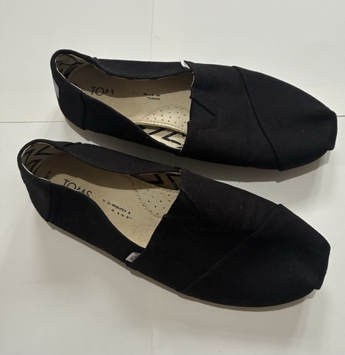 Toms classic black canvas - classic, slip