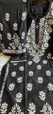 Indian Chikankari Black