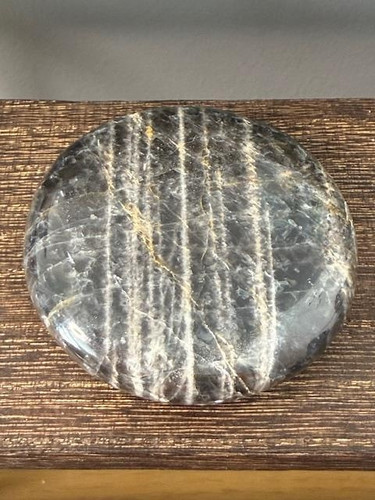 Black moonstone palmstone - palmstone, h86