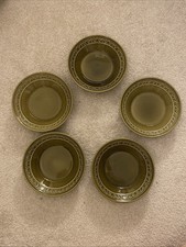 Set Of 5 Beswick Green Bowls