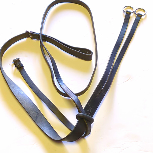 Black leather standing - leather,