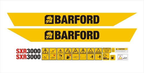 Barford sxr3000 dumper - barford, decal