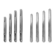 8mm Spindle Bar for Door Handles Nickel Plated Steel - Split/Plain Spindle Bar
