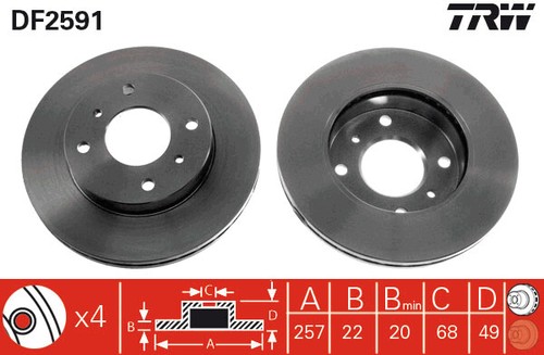 New brake disc - brake, for