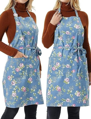 Floral apron roses pretty - apron,,