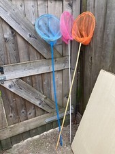 3 KIDS FISHING/CRAB NETS/RODS( 11in NET/120CM POLE) ROCK POOLS