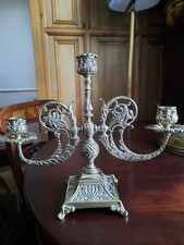 Antique Victorian Brass Candelabra W T Tonks  & Sons Beautiful Ornate Rare.