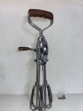 Vintage Prestige Rotary Hand Whisk Wood Handle 1960’s/1970’s ?
