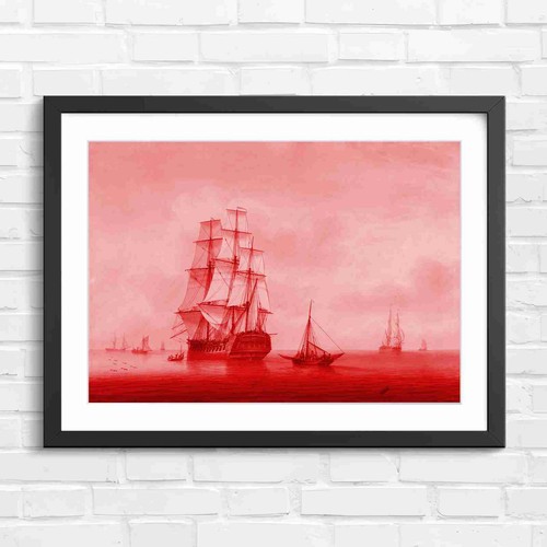 Grand vintage sailing ship - vintage,