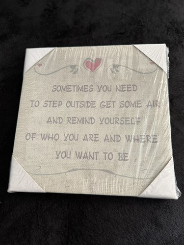 Wall decor canvas - quote, new