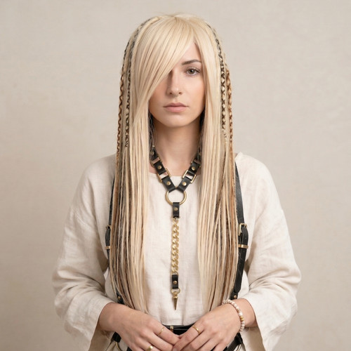 Blonde ginger dreadlocks - blonde, wig