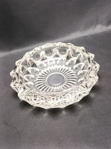 Vintage french glass ashtray - french,