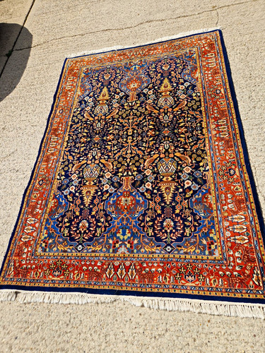 Large handmade wool rug - large,