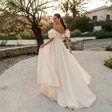 ALine Off Shoulder Wedding