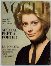 Catherine Deneuve GUY BOURDIN Cartier SHRIMPTON CATHERINE SPAAK Paris Vogue 1969