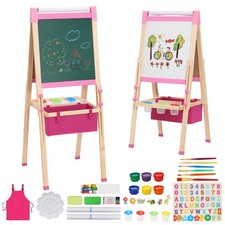 Wooden Art Easel for Kids with