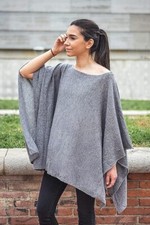 100% Cashmere Knitted Poncho