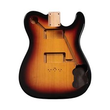 3 Tone Sunburst Telecaster Deluxe Compatible Guitar Body - 2 Piece USA Alder