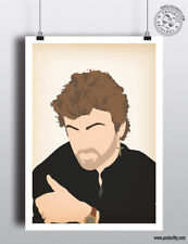 GEORGE MICHAEL Minimalist Poster Posteritty Minimal Wall Art Print Wham art wall