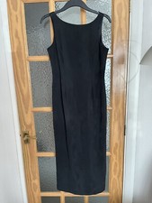 Ladies Black Sleeveless Shift Dress. Size 10. Berkertex