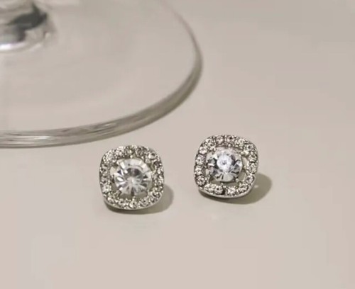 Ladies silver square sparkly - ladies,